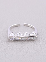 картинка Кольцо 'FJ' Сrystal Бижутерный сплав от магазина Wolves