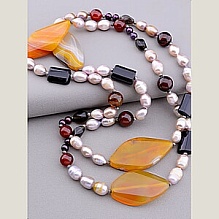 картинка Бусы Агат Жемчуг 84 см от магазина Wolves