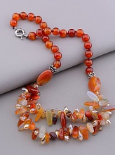 картинка Бусы Сердолик 52 см от магазина Wolves