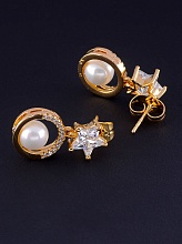 картинка Серьги 'XUPING' Майорка (позолота 18к) от магазина Wolves