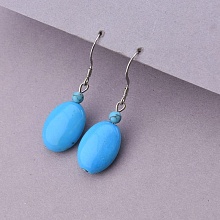 картинка Серьги 'SUNSTONES' Бирюза от магазина Wolves