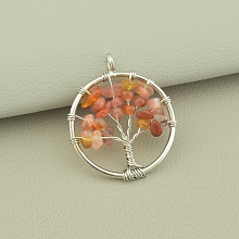 картинка Кулон Сердолик 28x28мм от магазина Wolves