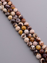 картинка Нитка Яшма 39 см 12 мм от магазина Wolves