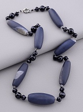 картинка Бусы Агат Чешский хрусталь 57 см от магазина Wolves