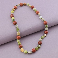 картинка Бусы 'SUNSTONES' Яшма 44 см от магазина Wolves