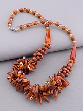 картинка Бусы Золотой Песок Чешский хрусталь 62 см от магазина Wolves