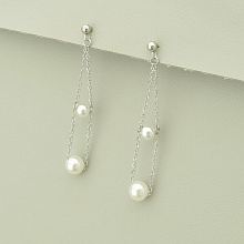 картинка Серьги 'XUPING' Майорка (родий) от магазина Wolves