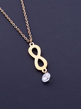 картинка Подвеска 'Stainless Steel' Фианит Бижутерный сплав9 9 г от магазина Wolves