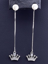 картинка Серьги 'XUPING' Майорка  (родий) от магазина Wolves