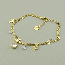 картинка Браслет 'XUPING' Фианит 17 см (позолота 18к (лимонная)) от магазина Wolves