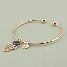 картинка Браслет 'Saiya' Фианит 16 см (позолота 18к (розовая)) от магазина Wolves