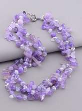 картинка Бусы Аметрин Чешский хрусталь 50 см от магазина Wolves