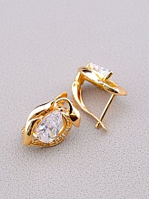 картинка Серьги 'XUPING' Фианит (позолота 18к) от магазина Wolves