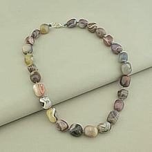 картинка Бусы 'SUNSTONES' Агат Серебро(925) 46 см от магазина Wolves