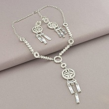 картинка Подвеска+Серьги 'Winniana' Фианит 39 см от магазина Wolves