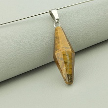 картинка Кулон Тигровый глаз 35x10мм от магазина Wolves