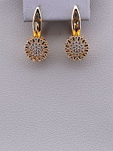 картинка Серьги Фианит 'XUPING' (позолота 18к) от магазина Wolves