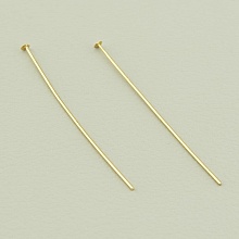 картинка Пины Пара 30х1 5мм (позолота 18к (лимонная)) от магазина Wolves