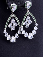 картинка Серьги 'XUPING' Фианит (родий) от магазина Wolves