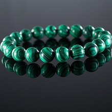 картинка Элитный Браслет Малахит на резинке от магазина Wolves