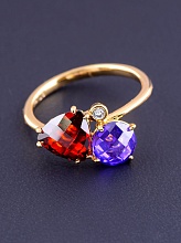 картинка Кольцо 'XUPING' Фианит (позолота 18к) от магазина Wolves