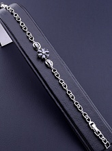 картинка Браслет 'XUPING' Фианит 17 см (родий) от магазина Wolves