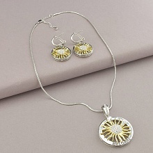 картинка Подвеска+Серьги 'Winniana' Фианит 45 см от магазина Wolves