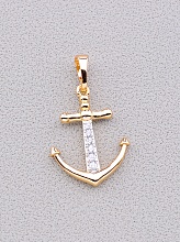 картинка Кулон 'XUPING' Фианит  (позолота-родий) от магазина Wolves