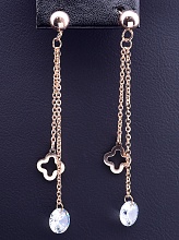 картинка Серьги 'Fashion' Сrystal (позолота 18к) от магазина Wolves