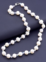 картинка Бусы 'SUNSTONES' Жемчуг Чешский хрусталь 46 см от магазина Wolves
