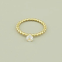 картинка Кольцо 'XUPING' Фианит (позолота 18к (лимонная)) от магазина Wolves