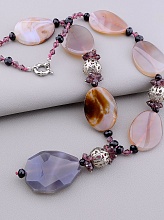 картинка Бусы Агат Чешский хрусталь 53 см от магазина Wolves