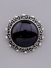 картинка Брошь Агат 35x35мм от магазина Wolves
