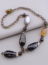 картинка Бусы Агат Раухтопаз 56 см от магазина Wolves