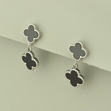 картинка Серьги 'Stainless Steel' Эмаль (родий) от магазина Wolves