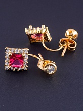 картинка Серьги 'XUPING' Фианит (позолота 18к) от магазина Wolves