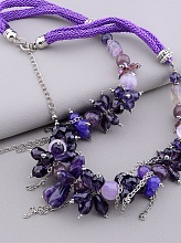 картинка Бусы Аметист Чешский хрусталь 55 см от магазина Wolves