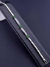 картинка Браслет 'XUPING' Фианит 19 см (родий) от магазина Wolves