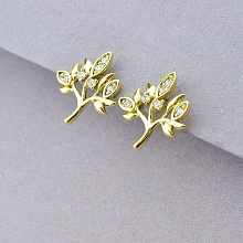 картинка Серьги 'XUPING' Фианит (позолота 18к (лимонная)) от магазина Wolves