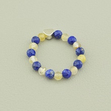 картинка Кольцо 'SUNSTONES' Лазурит Цитрин от магазина Wolves