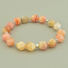 картинка Браслет 'SUNSTONES' Сердолик Серебро(925) 17 см от магазина Wolves