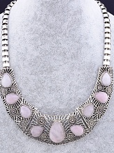 картинка Подвеска Розовый кварц 50 см от магазина Wolves