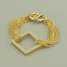 картинка Браслет 'Abella' Фианит 17 см от магазина Wolves