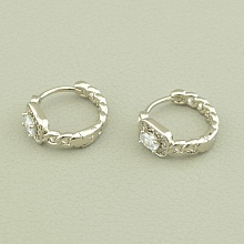 картинка Серьги 'XUPING' Фианит  (родий) от магазина Wolves