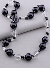 картинка Бусы Агат Горный хрусталь 65 см от магазина Wolves