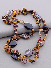 картинка Бусы Агат Яшма Жемчуг 48 см от магазина Wolves