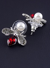 картинка Серьги 'Juleeze' Фианит (родий) от магазина Wolves