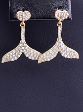 картинка Серьги 'XUPING' Фианит  (позолота 18к) от магазина Wolves