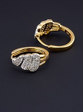 картинка Серьги 'XUPING' Фианит (позолота-родий) от магазина Wolves