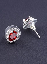 картинка Серьги 'Big Dipper' Фианит (родий) от магазина Wolves